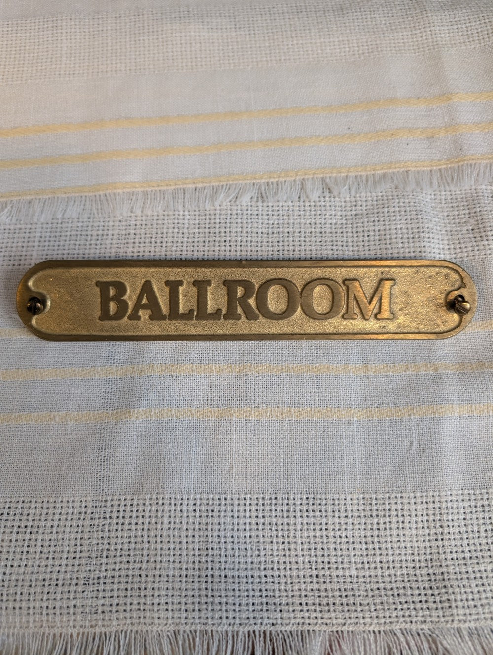 Solid Brass Ballroom Sign|9830