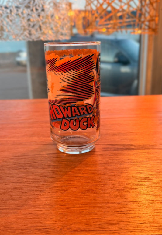 Vintage Marvel Comics Howard the Duck Drinking Glass - 1977 7-Eleven|10129