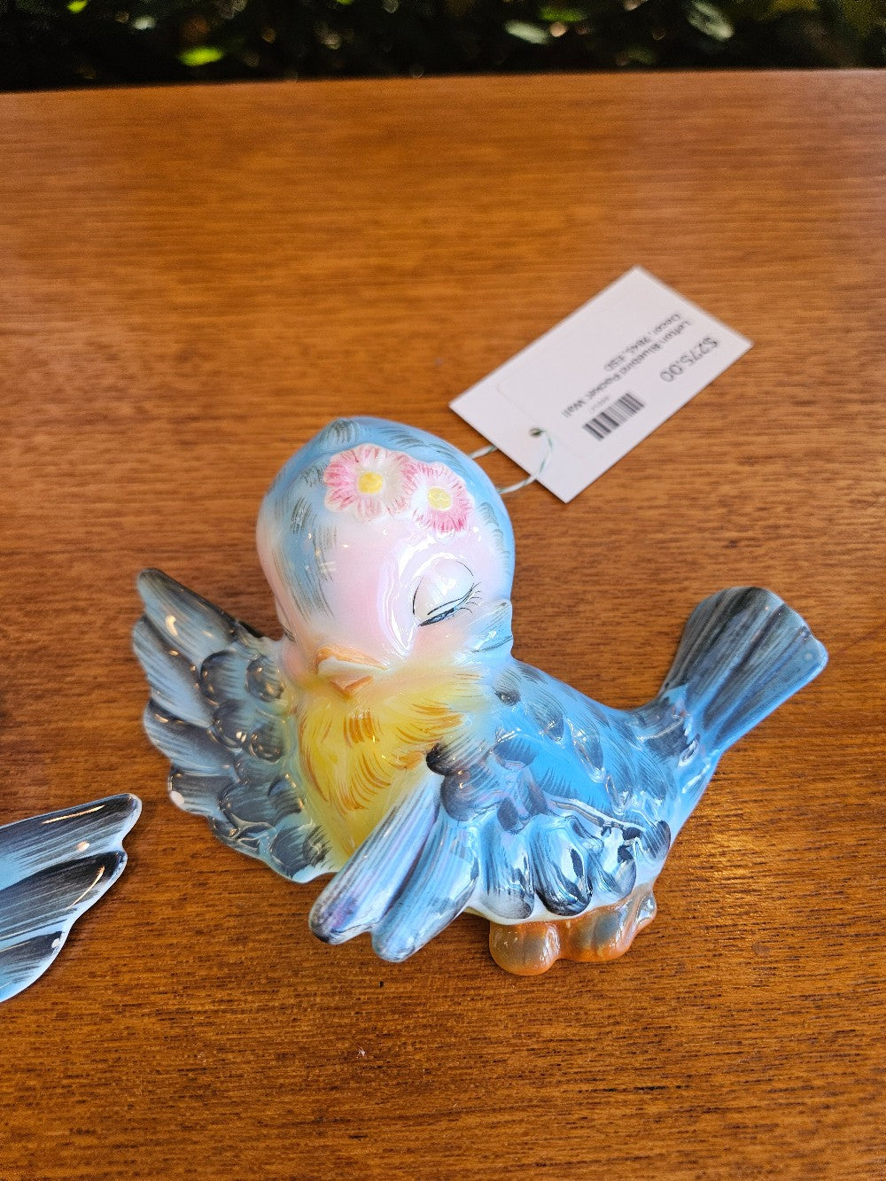 Lefton Bluebird Eyes Closed Pocket Wall Decor, 7845, ESD|10313