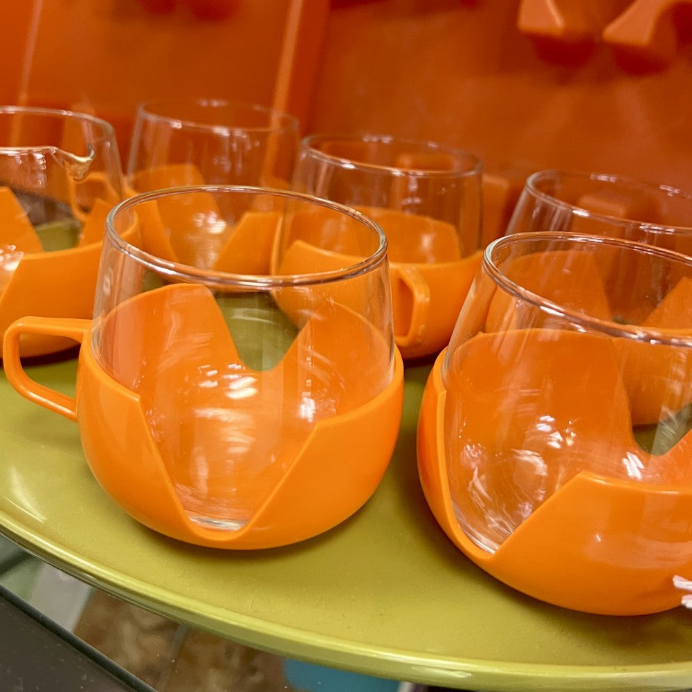 Space age coffee/tea set, 7 pieces|10011