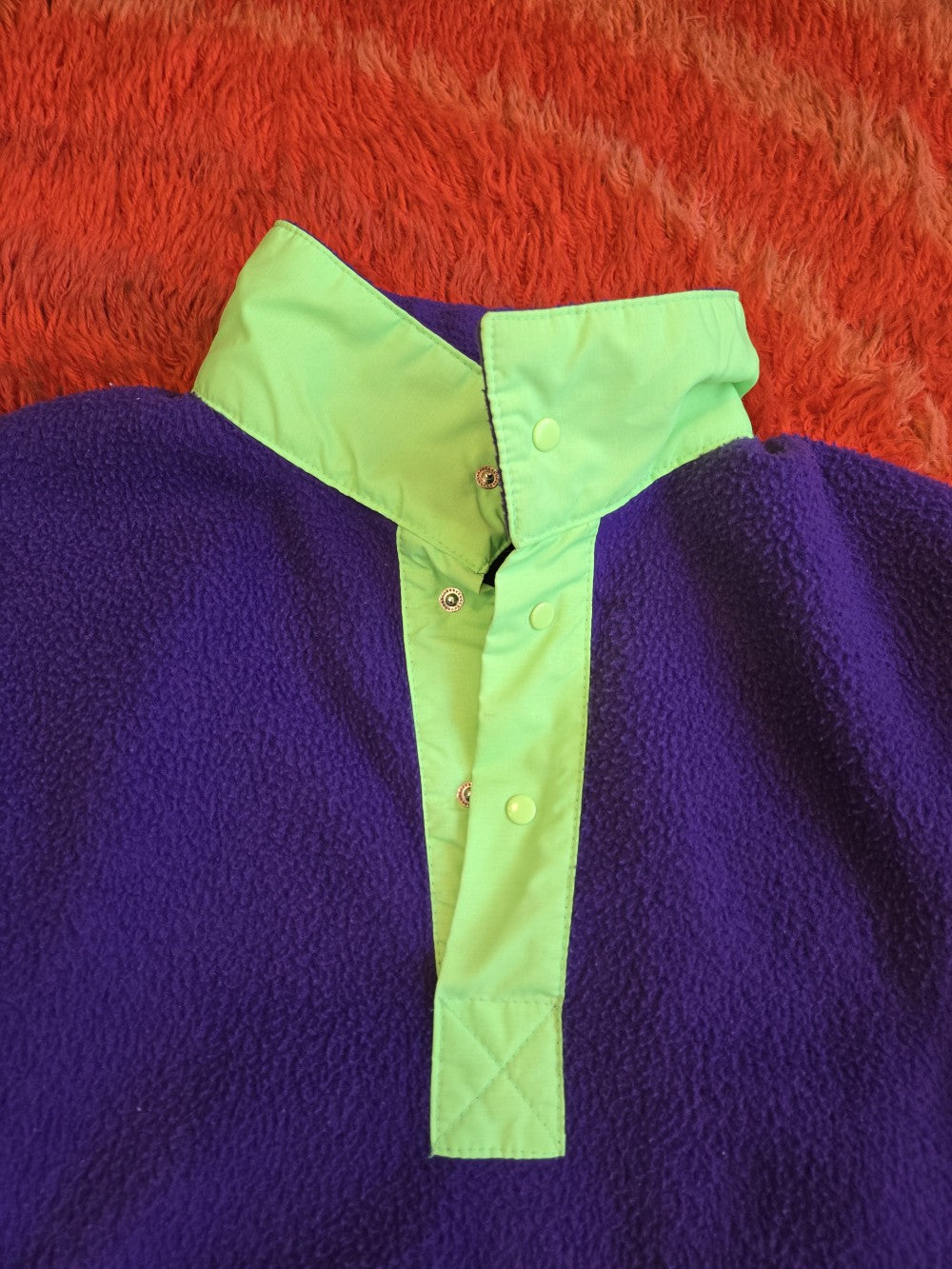 Purple (Neon Pink & Green) Fleece Pullover|10535