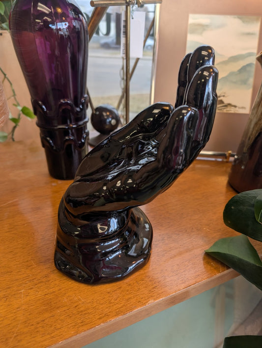 Large Black Pottery Hand|11610