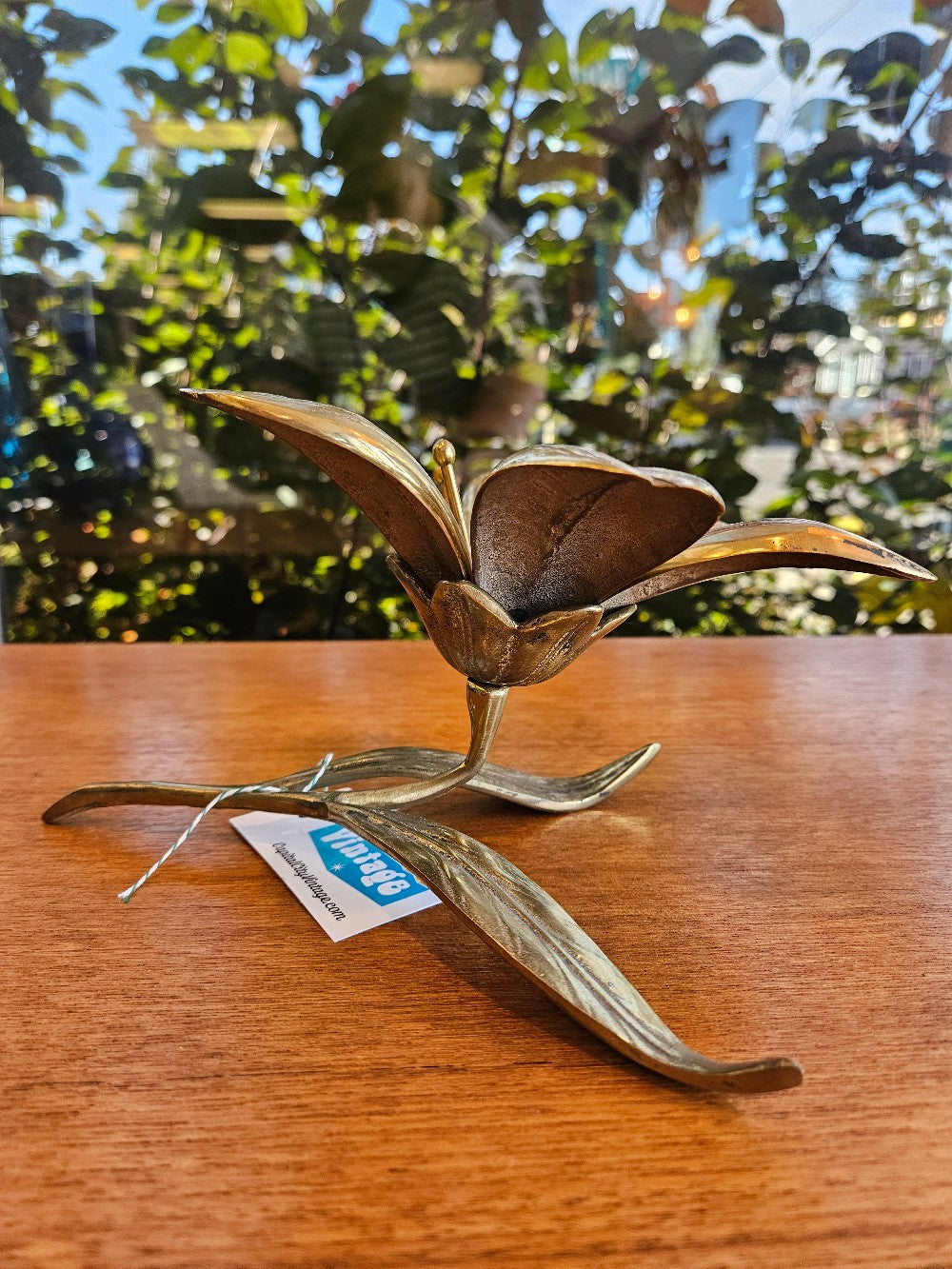 RARE Brass Flower Petal Ashtray|10146