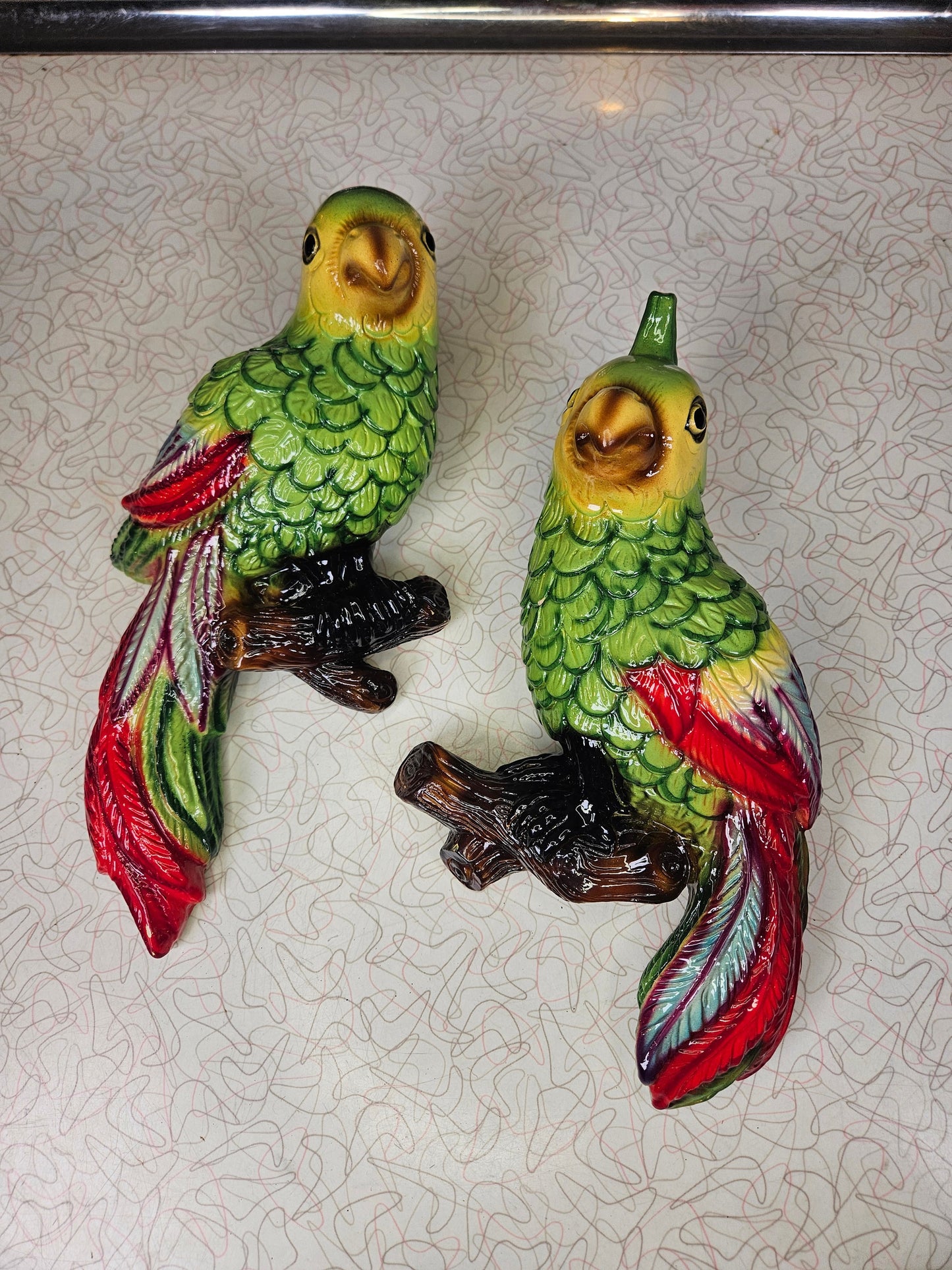 Vintage Favorware Parrot Wall Hanging, Decor,