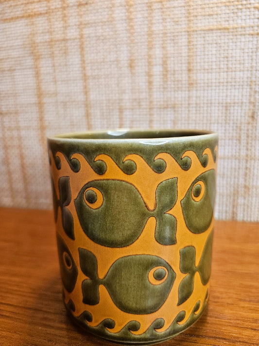John Clapisson Hornsea Coffee Mug - Green & Orange Fish|12629