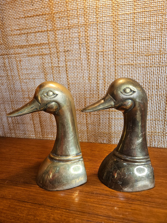 brass duck book ends|12816