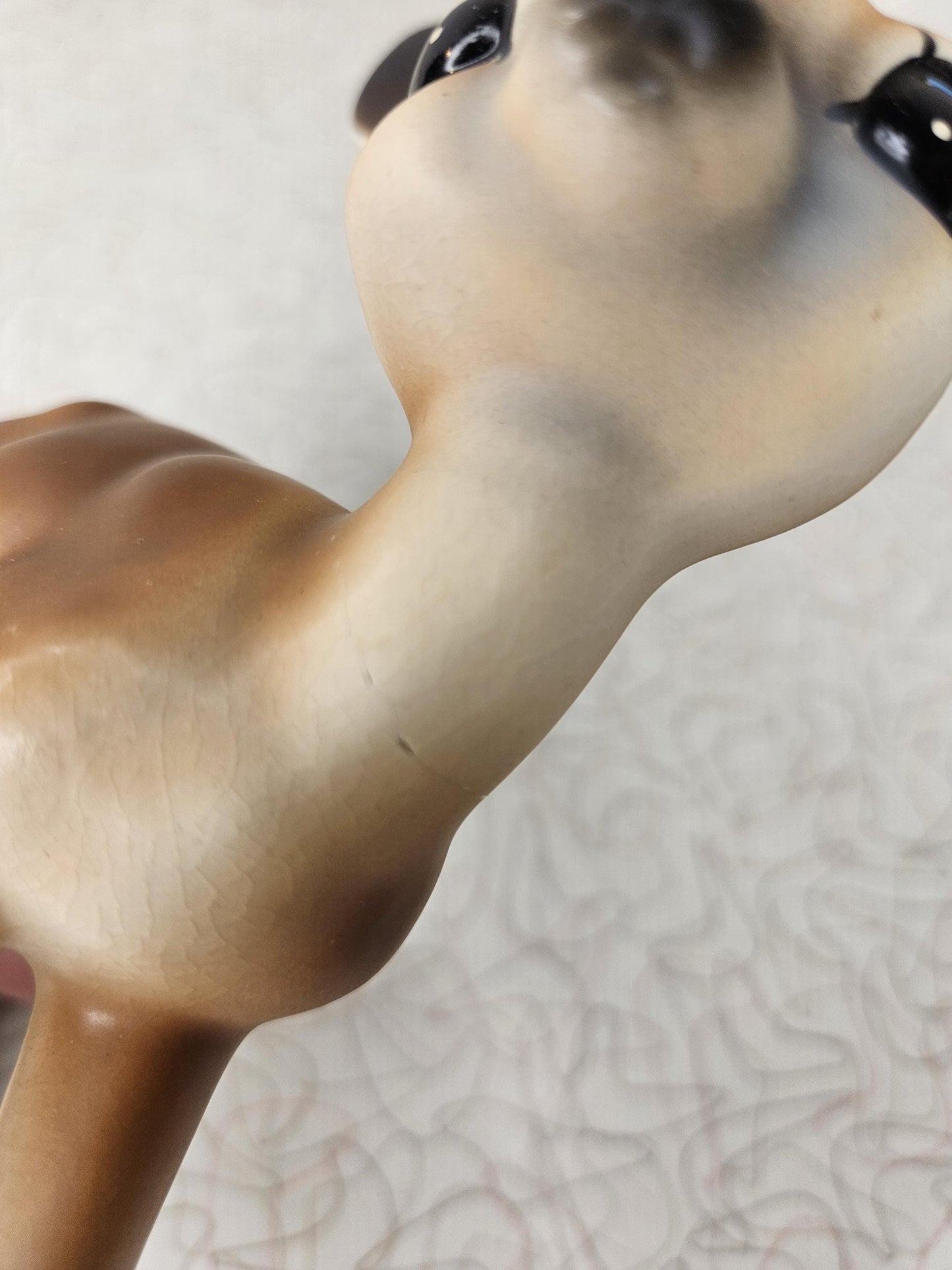 Anthropomorphic Ceramic Deer, Vintage, Kitschy, 1960s *repaired*