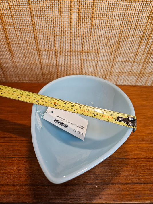 Fire King Delphite Blue Teardrop Bowl|12641