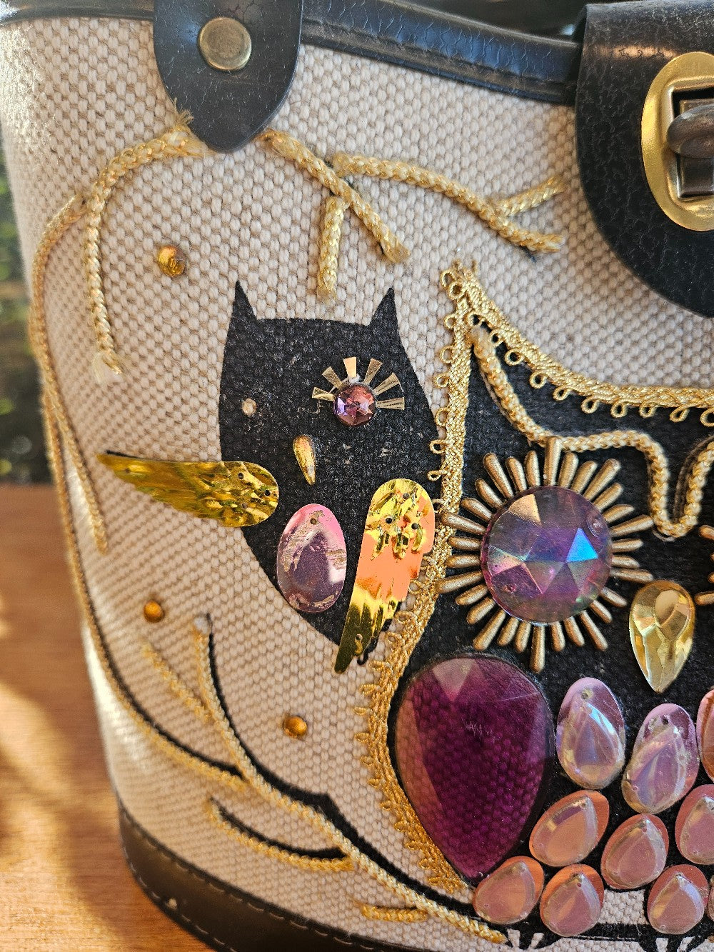 Vintage Enid Collins of Texas 1967 Owl Tote|10233