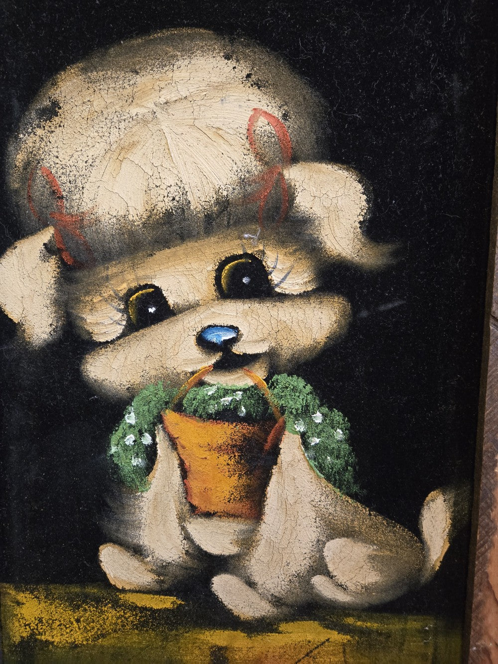 Velvet Puppy Painting|10580