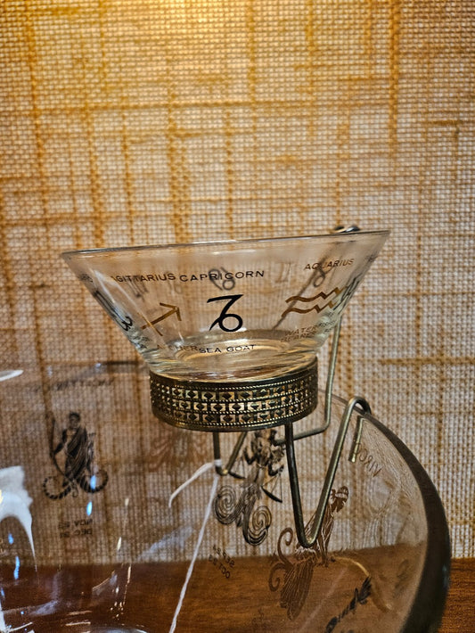 Anchor Hocking Zodiac MCM Chip & Dip Set with Bracket|12533