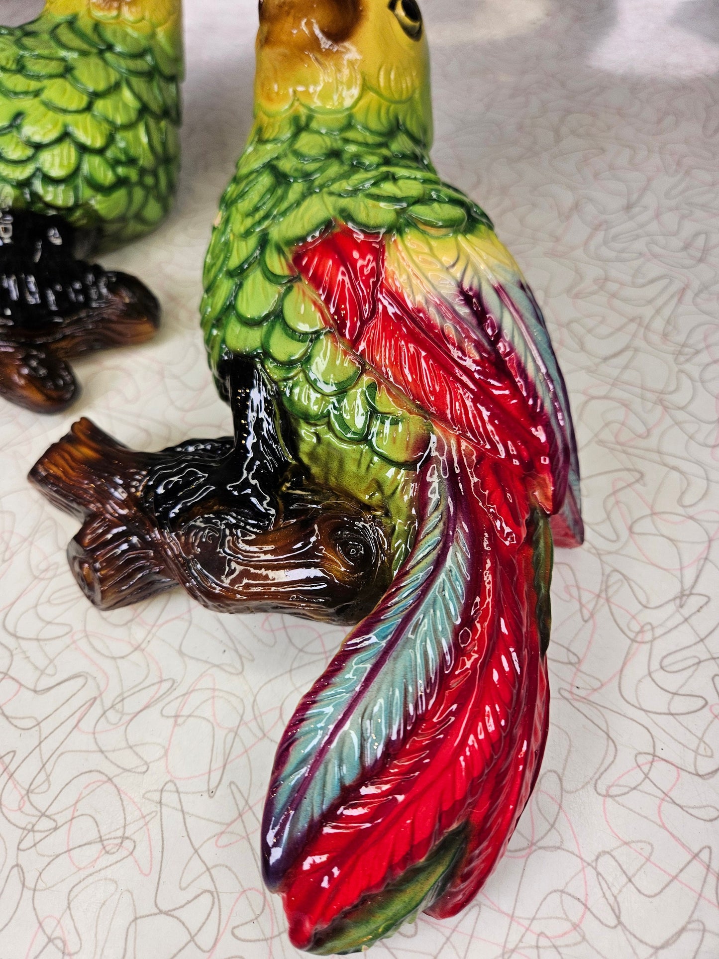 Vintage Favorware Parrot Wall Hanging, Decor,