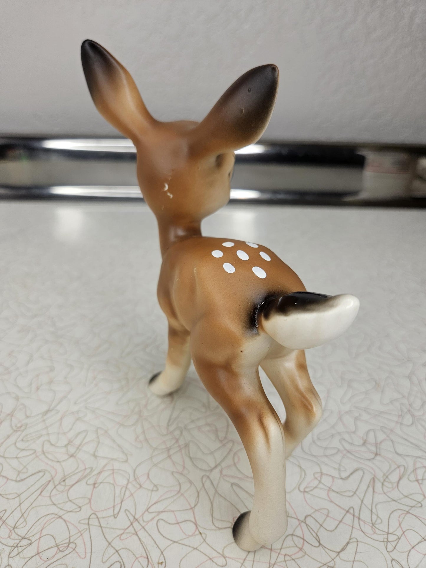 Anthropomorphic Ceramic Deer, Vintage, Kitschy, 1960s *repaired*