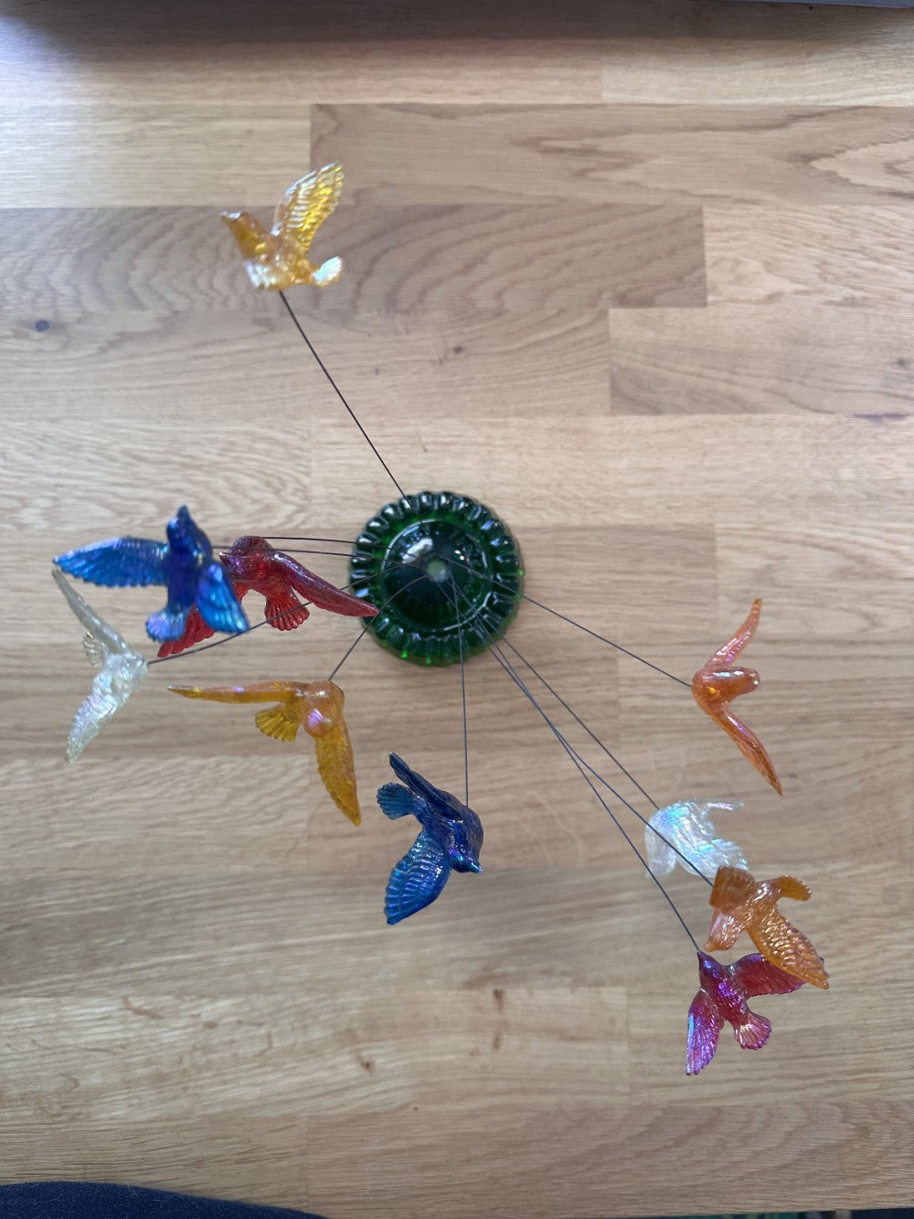 Lucite Kinetic Wire Birds|10484