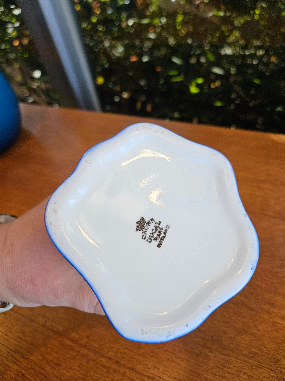 Blue Crown Ducal Stem Vase|10192