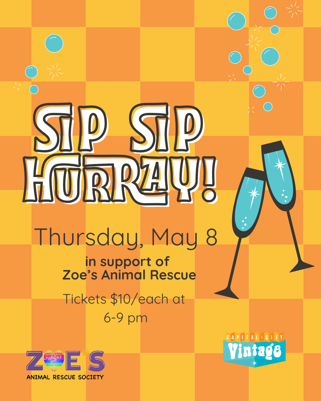 Sip, Shop & Support! May 8th