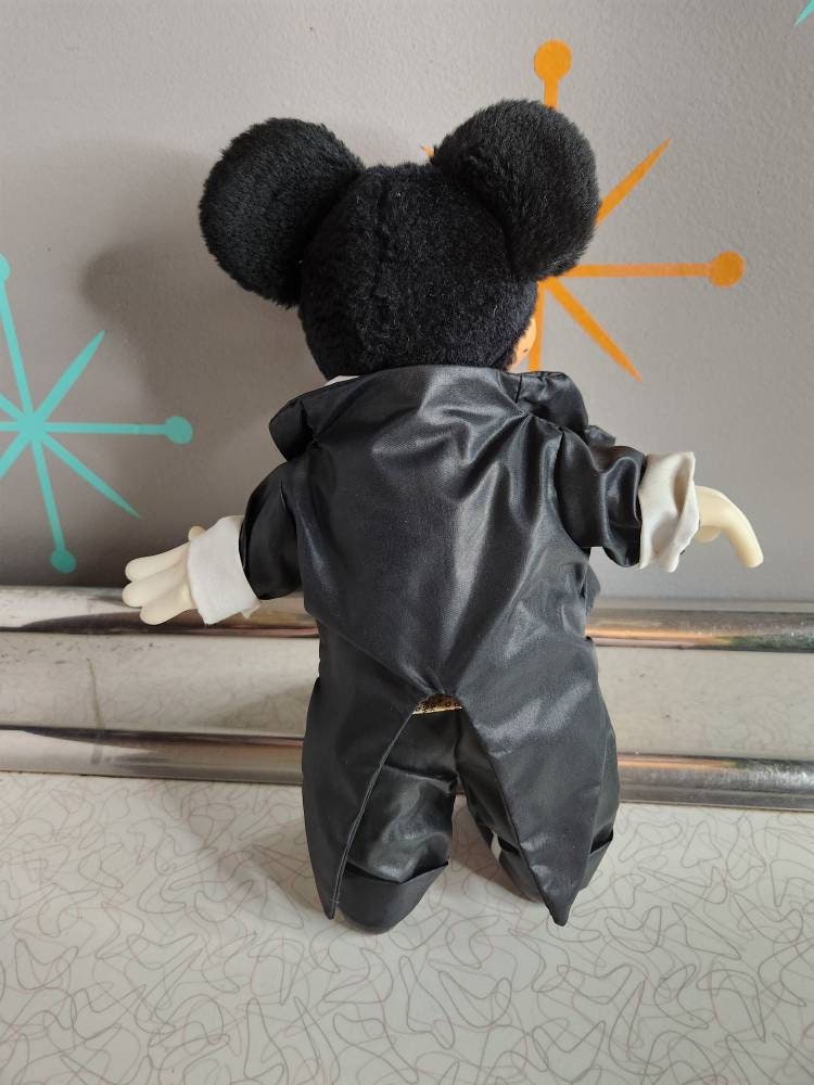 Vintage Disney Mickey Mouse Applause Doll Toy 11" , Tuxedo, Vintage Toy, Collectible, Disney