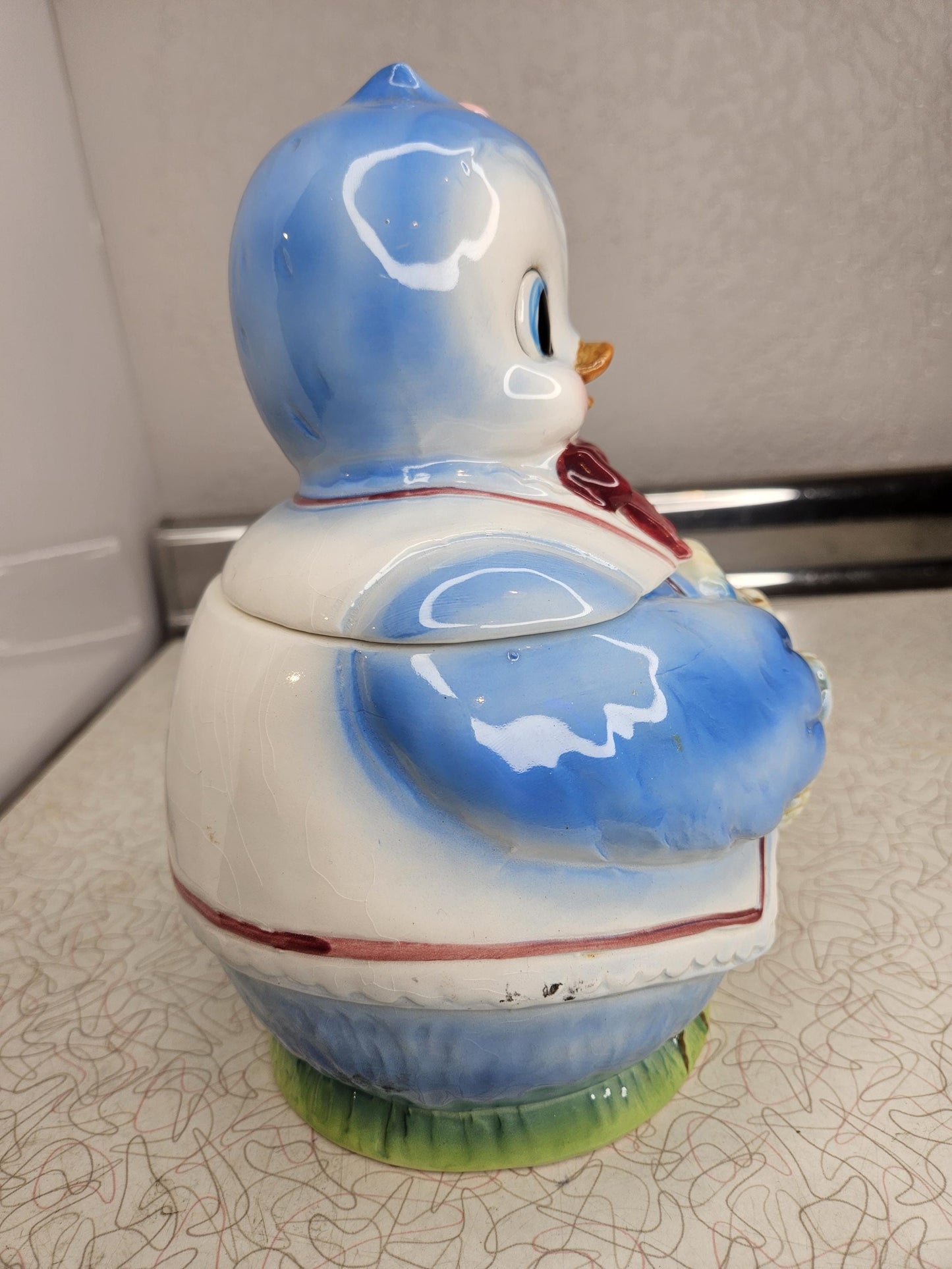 RARE Vintage Bluebird Lefton Anthropomorphic ESD, 1950’s, Cookie Jar, Enesco, NC Cameron & Sons, Made in Japan