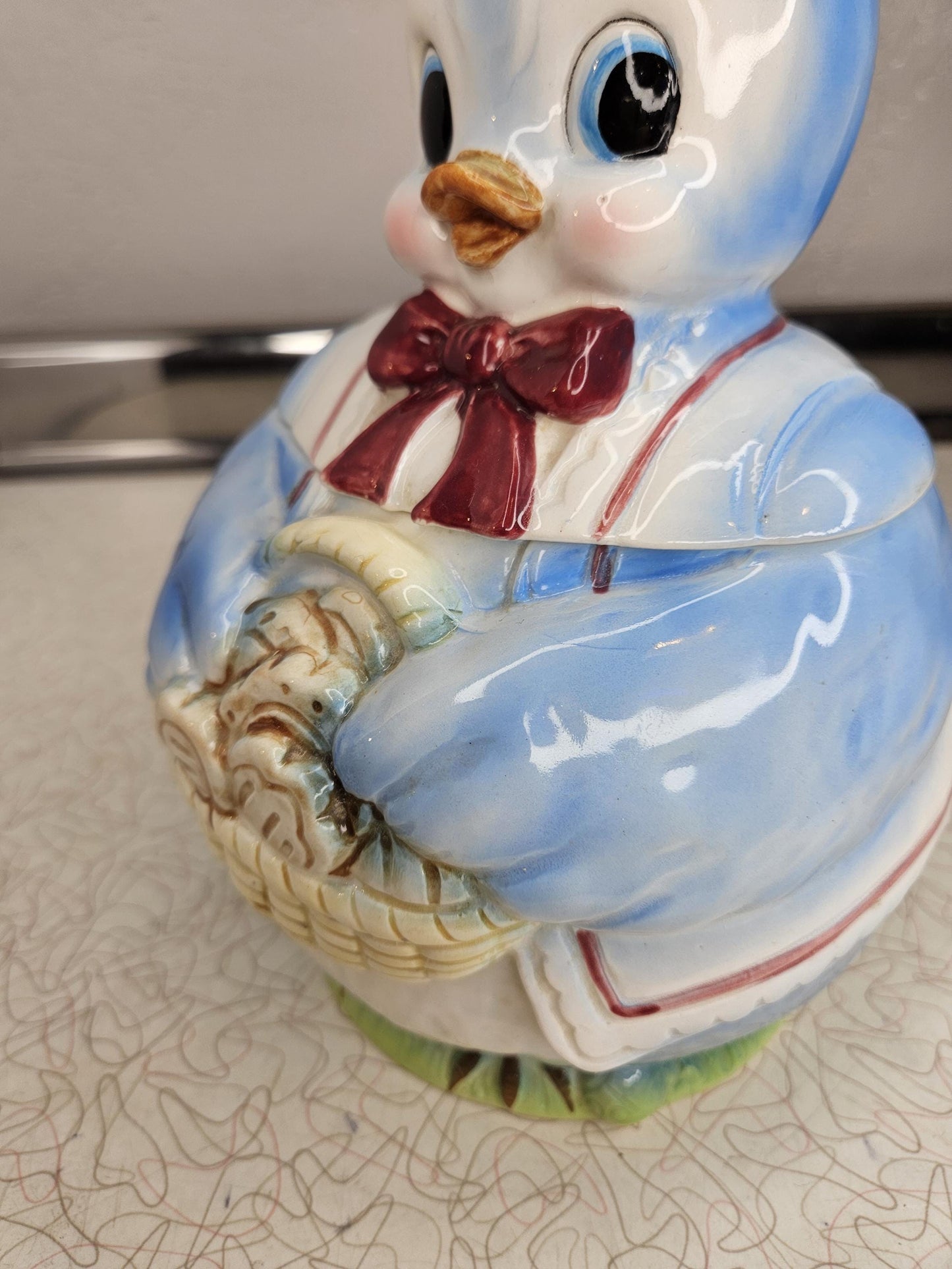 RARE Vintage Bluebird Lefton Anthropomorphic ESD, 1950’s, Cookie Jar, Enesco, NC Cameron & Sons, Made in Japan