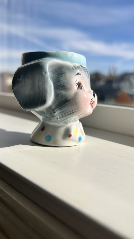 Rare vintage Lefton Puppy Pal egg cup|10606