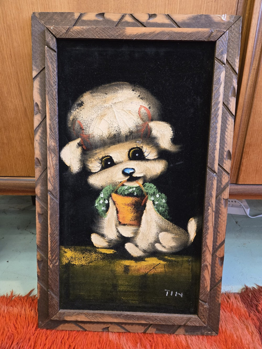 Velvet Puppy Painting|10578