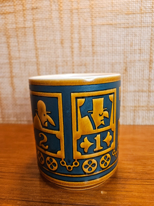 John Clapisson Hornsea Coffee Mug - Aqua and Brown Train|12624