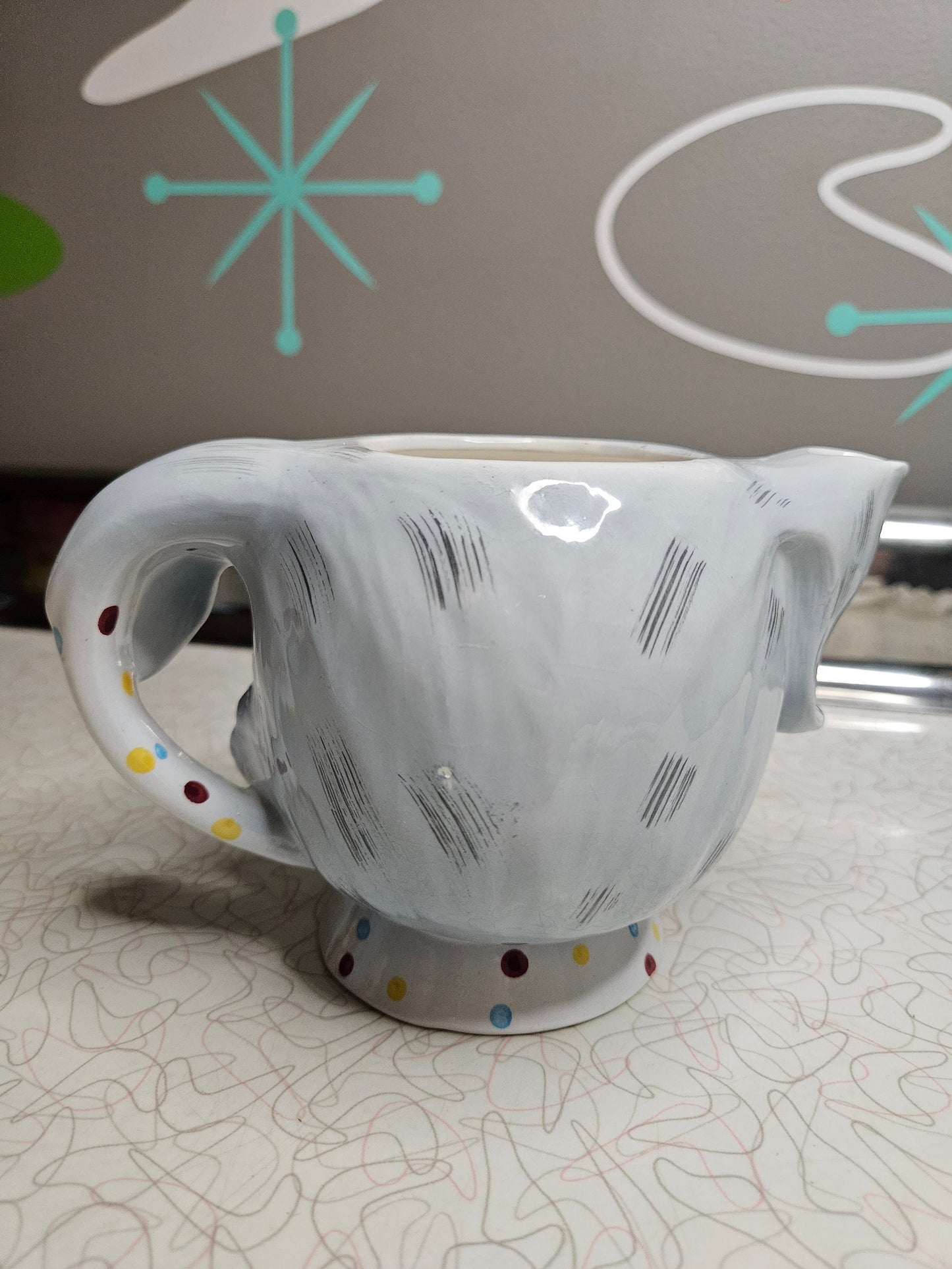 Vintage Puppy Pal Tea Pot, Lefton / ESD , Collectible, Kitschy, Anthropomorphic, PY, Napco, Japan, 1960s