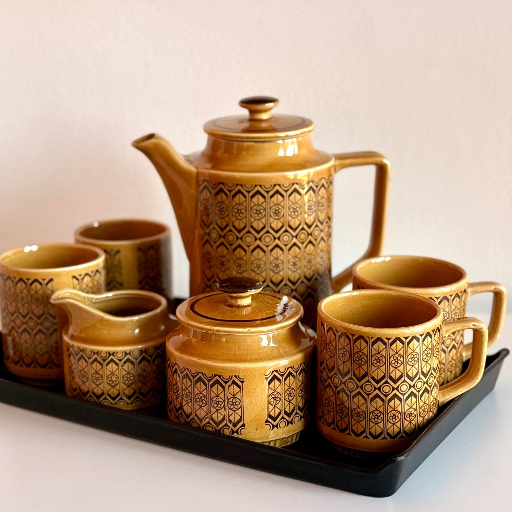 Vintage Japanese stoneware coffee/tea set|12941