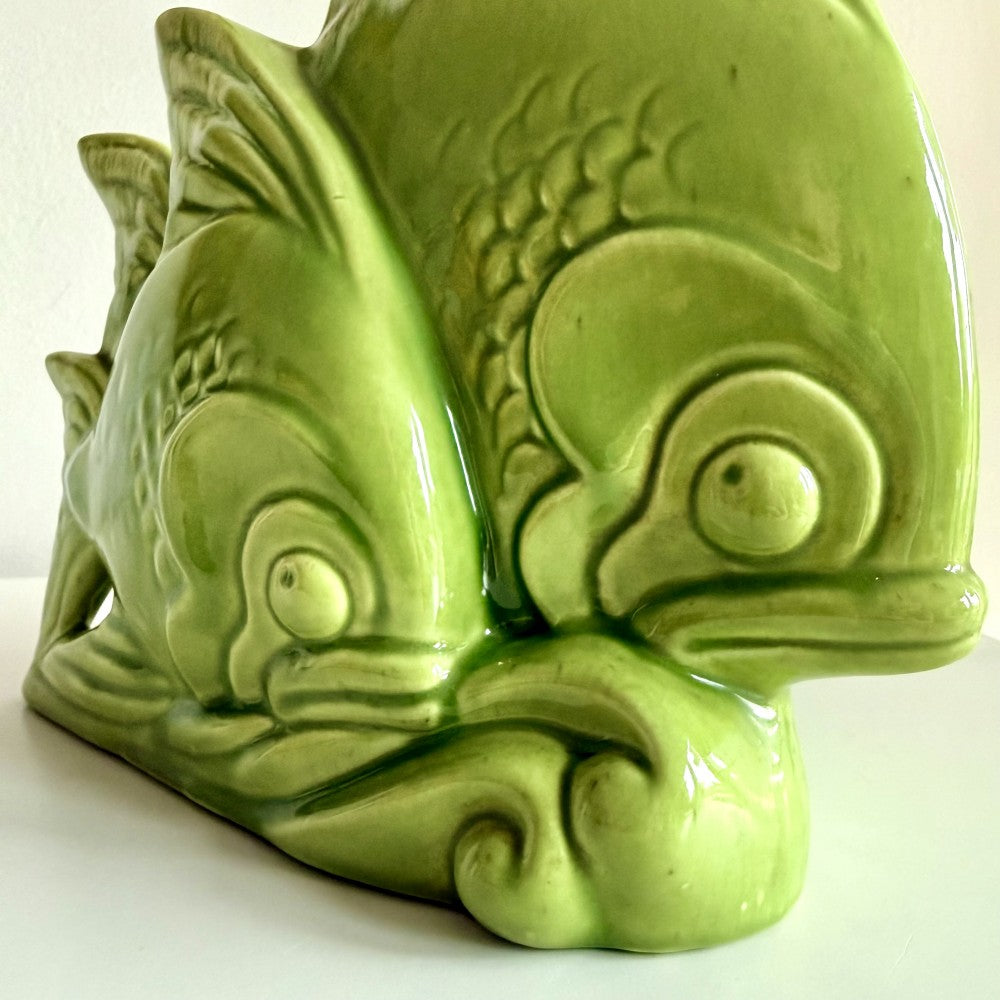 Ceramic Fish Planter Lamp by Gilner Pottery, 1950s|11108