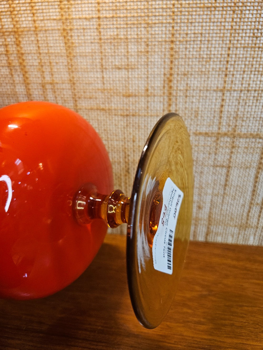 Empoli Orange Circus Tent Apothecary Jar|12682