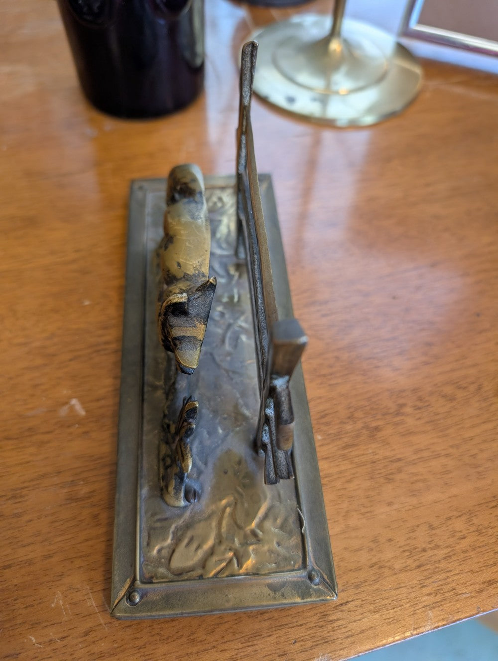 Brass Fox Letter Holder|11598