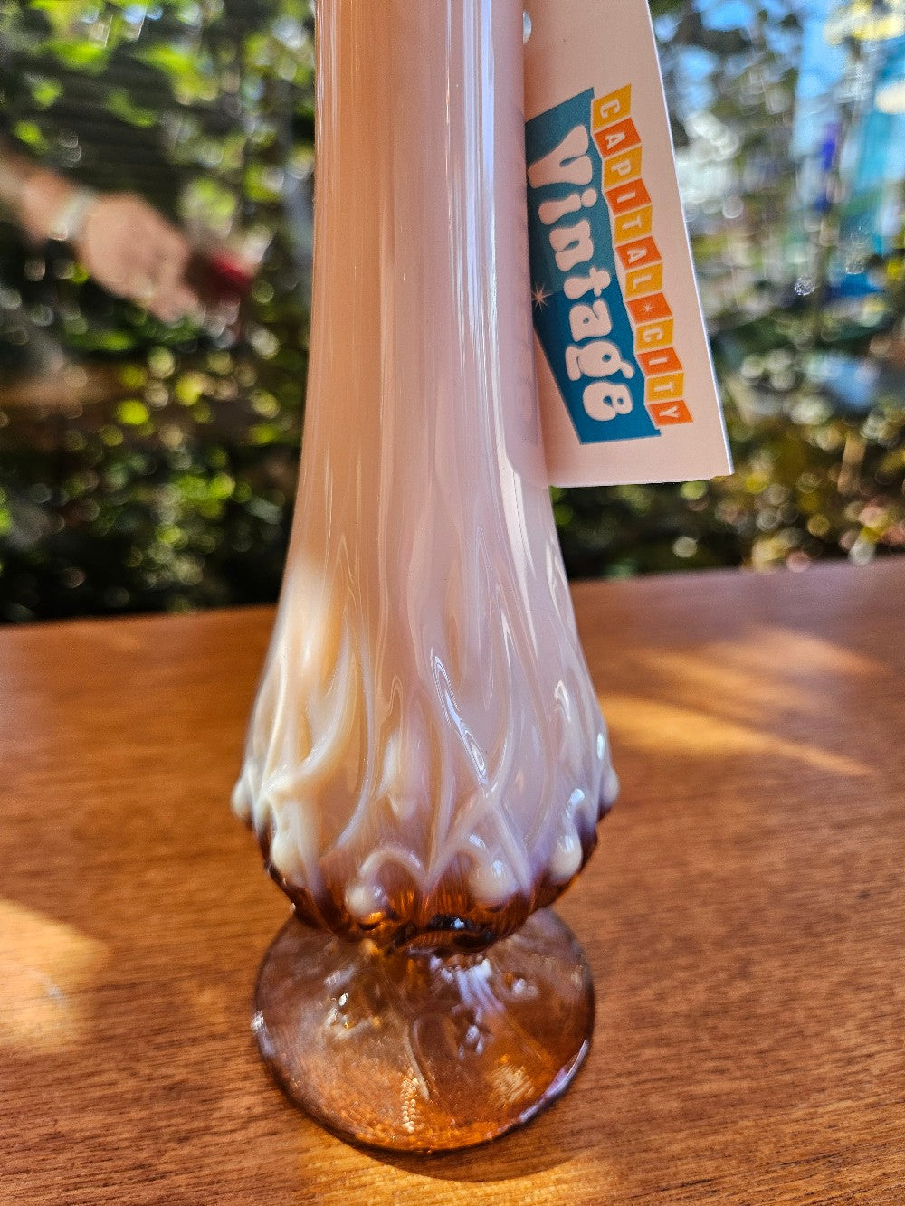 1970s Fenton Lily of the Valley Bud Vase|10224