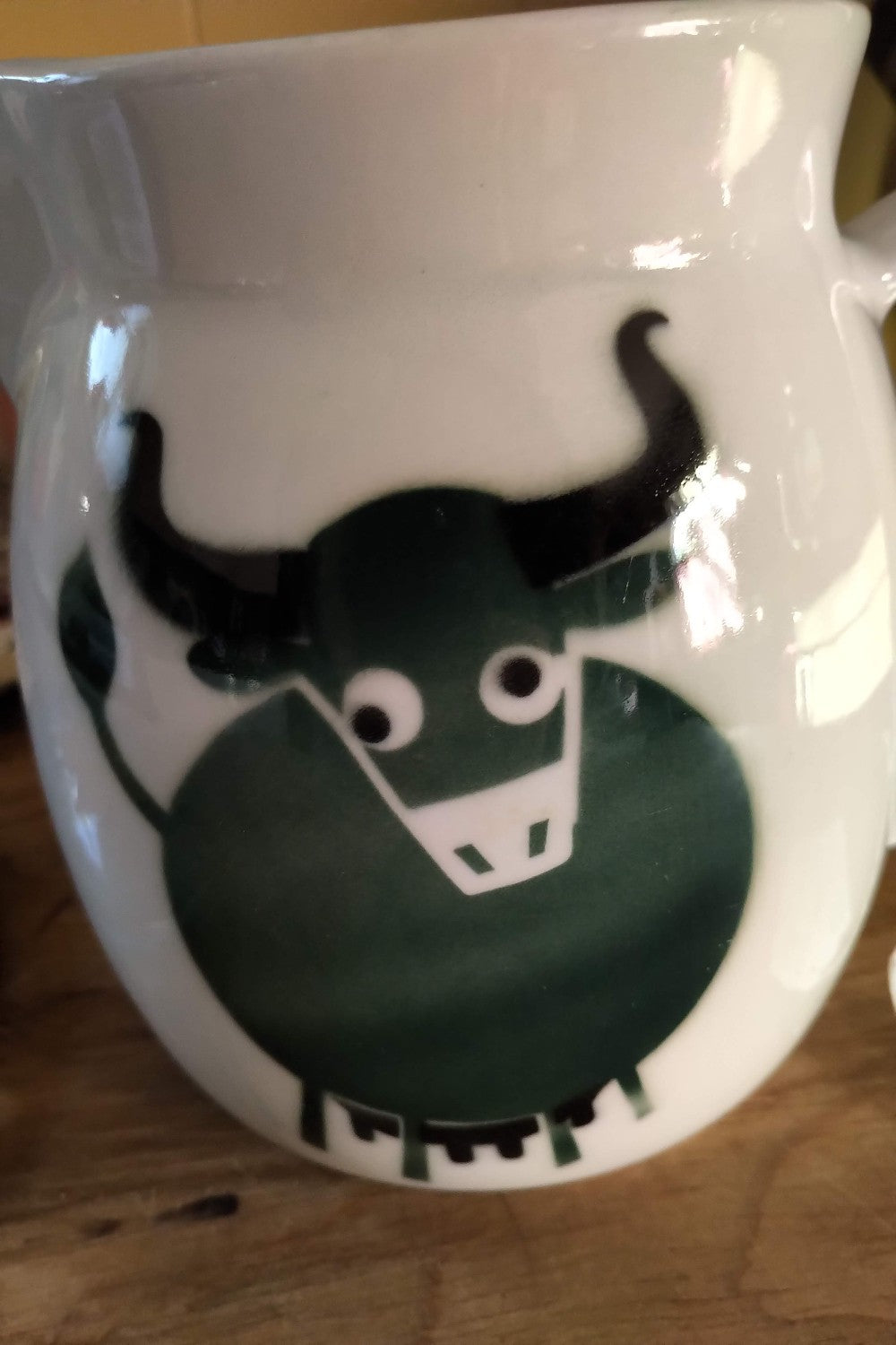Arabia Jug / Pitcher 6.5" - Green/Grey	Bull Design|10666
