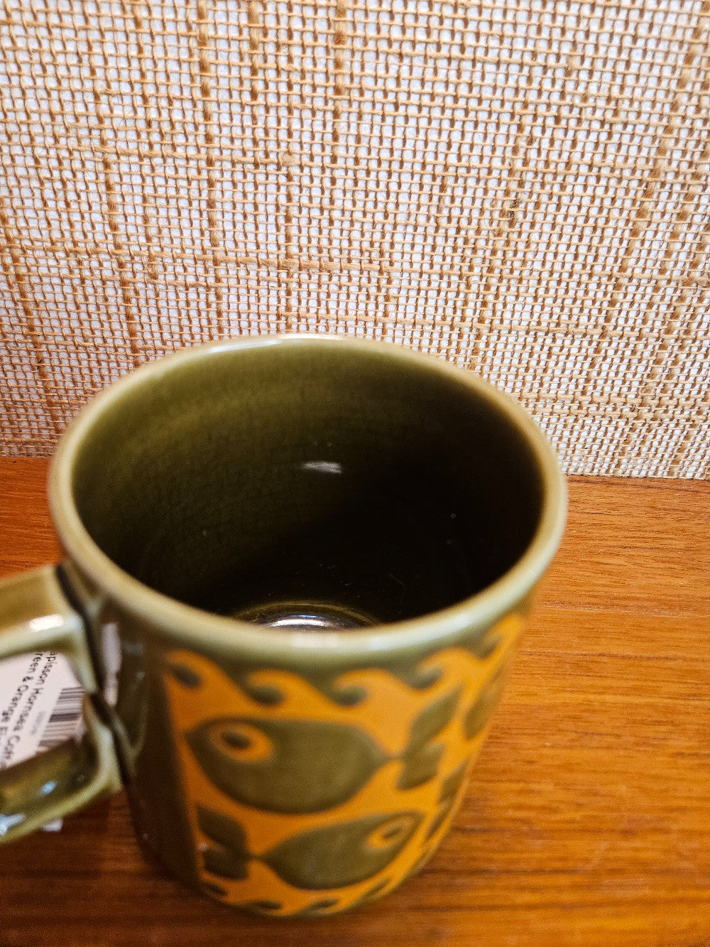 John Clapisson Hornsea Coffee Mug - Green & Orange Fish|12631
