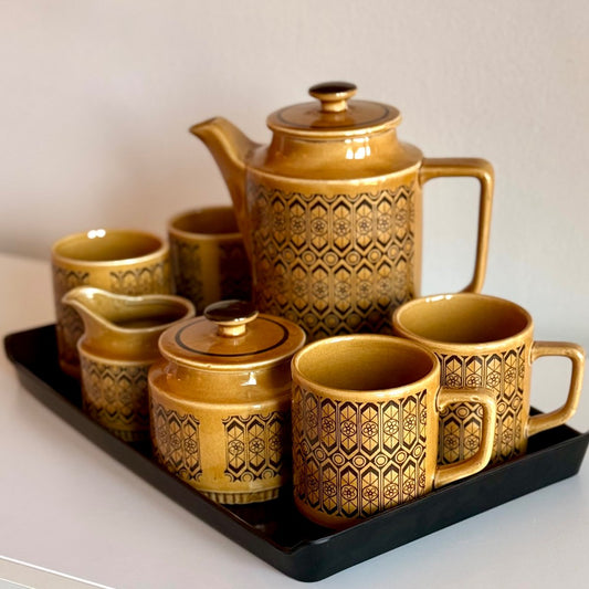 Vintage Japanese stoneware coffee/tea set|12934