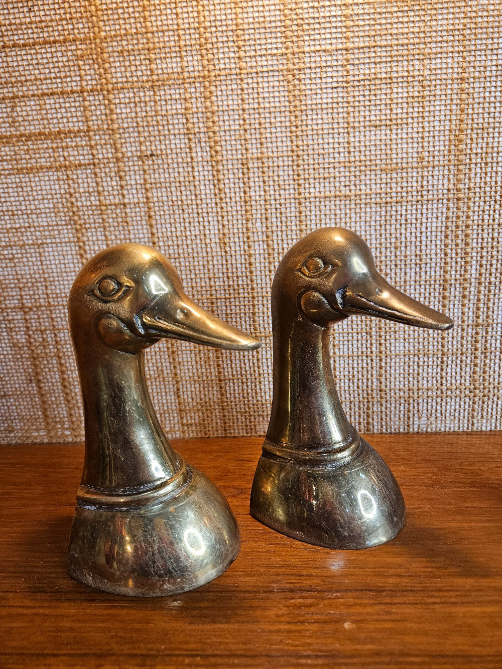 brass duck book ends|12815