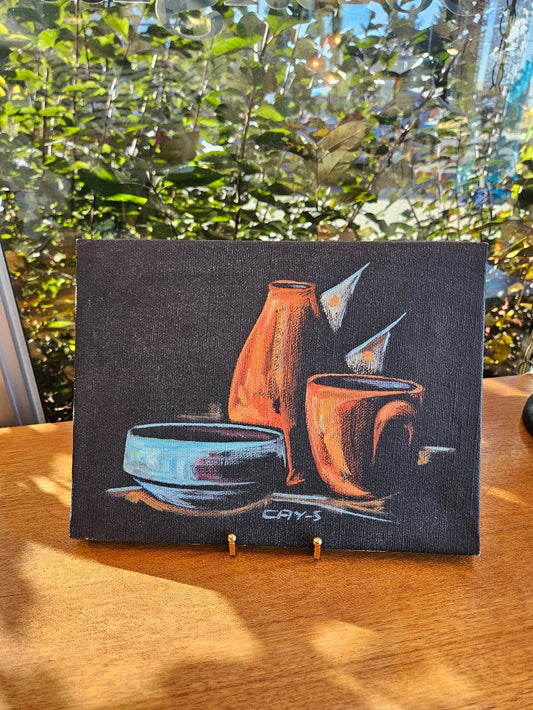 Cay Skot Canvas' Art,  Denmark Mid Century Modern Artist|10228