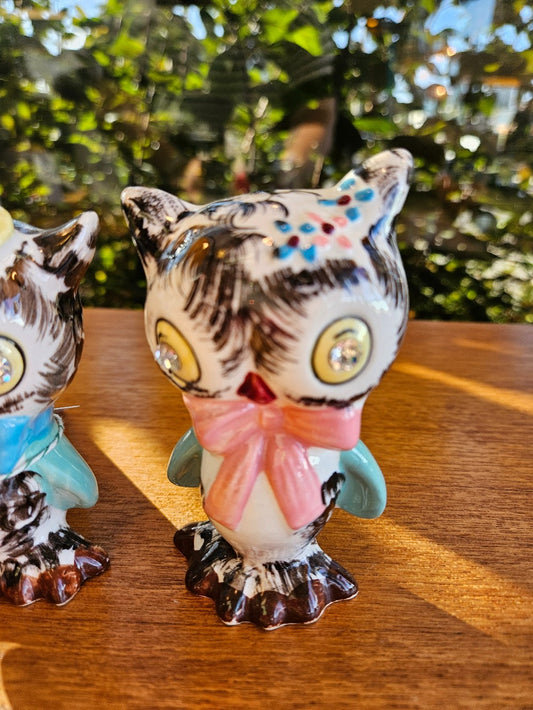 Mr & Mrs Dainty Owl Salt and Pepper|10277