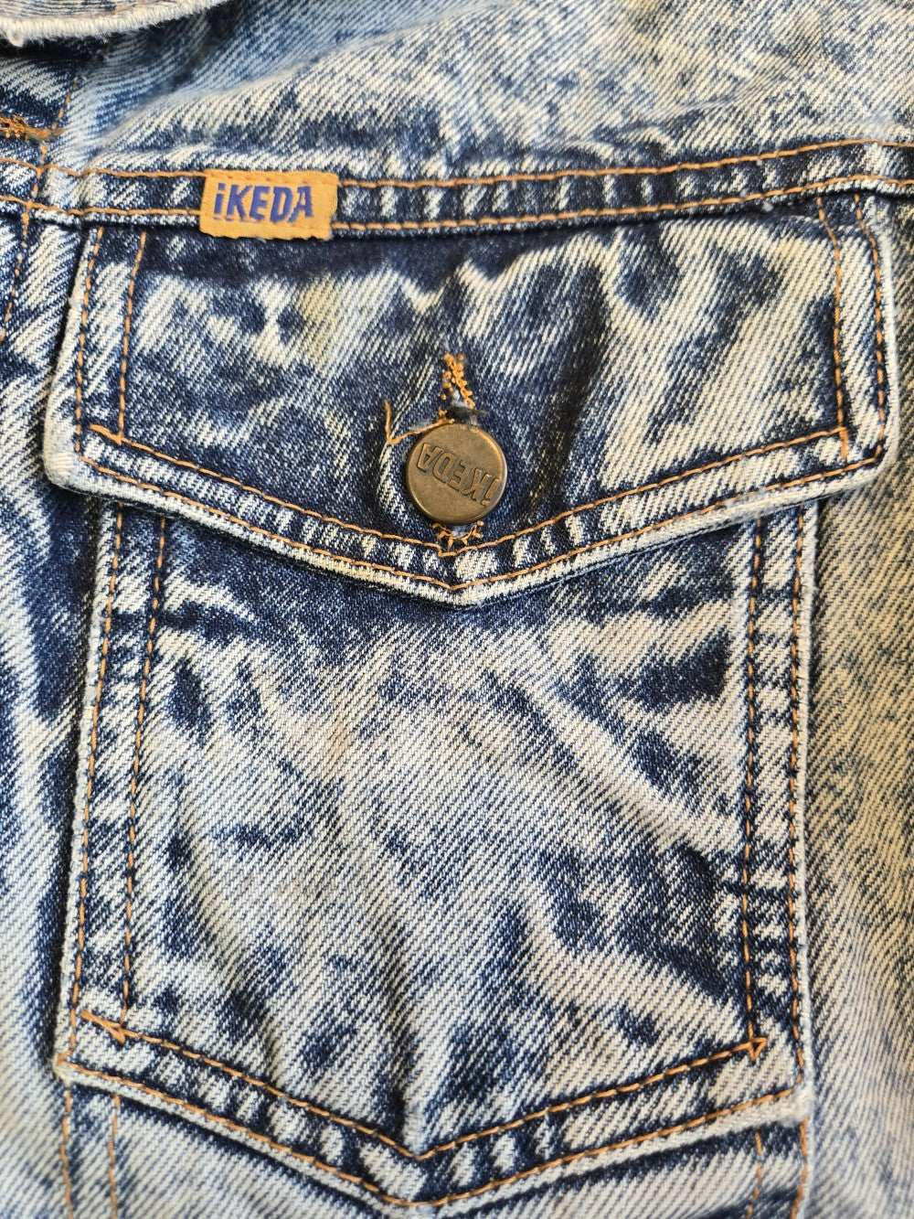 IKEDA Acid Wash Denim Jacket|10540