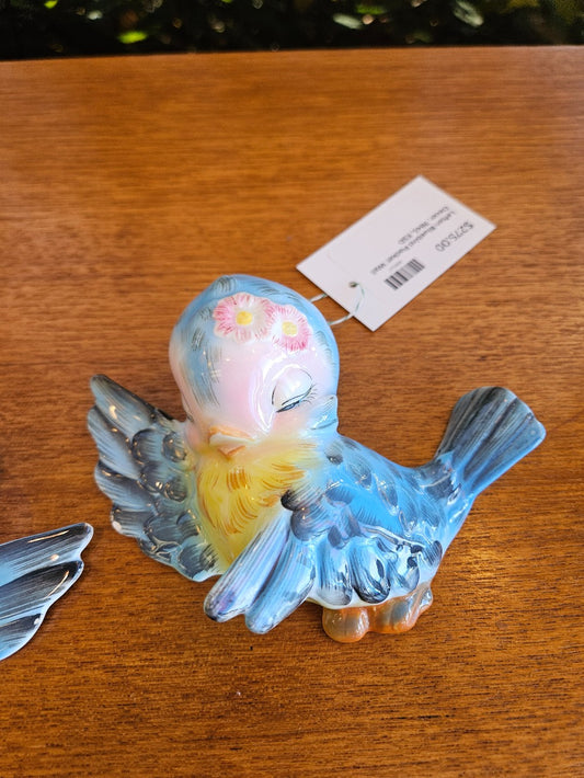 Lefton Bluebird Eyes Closed Pocket Wall Decor, 7845, ESD|10313