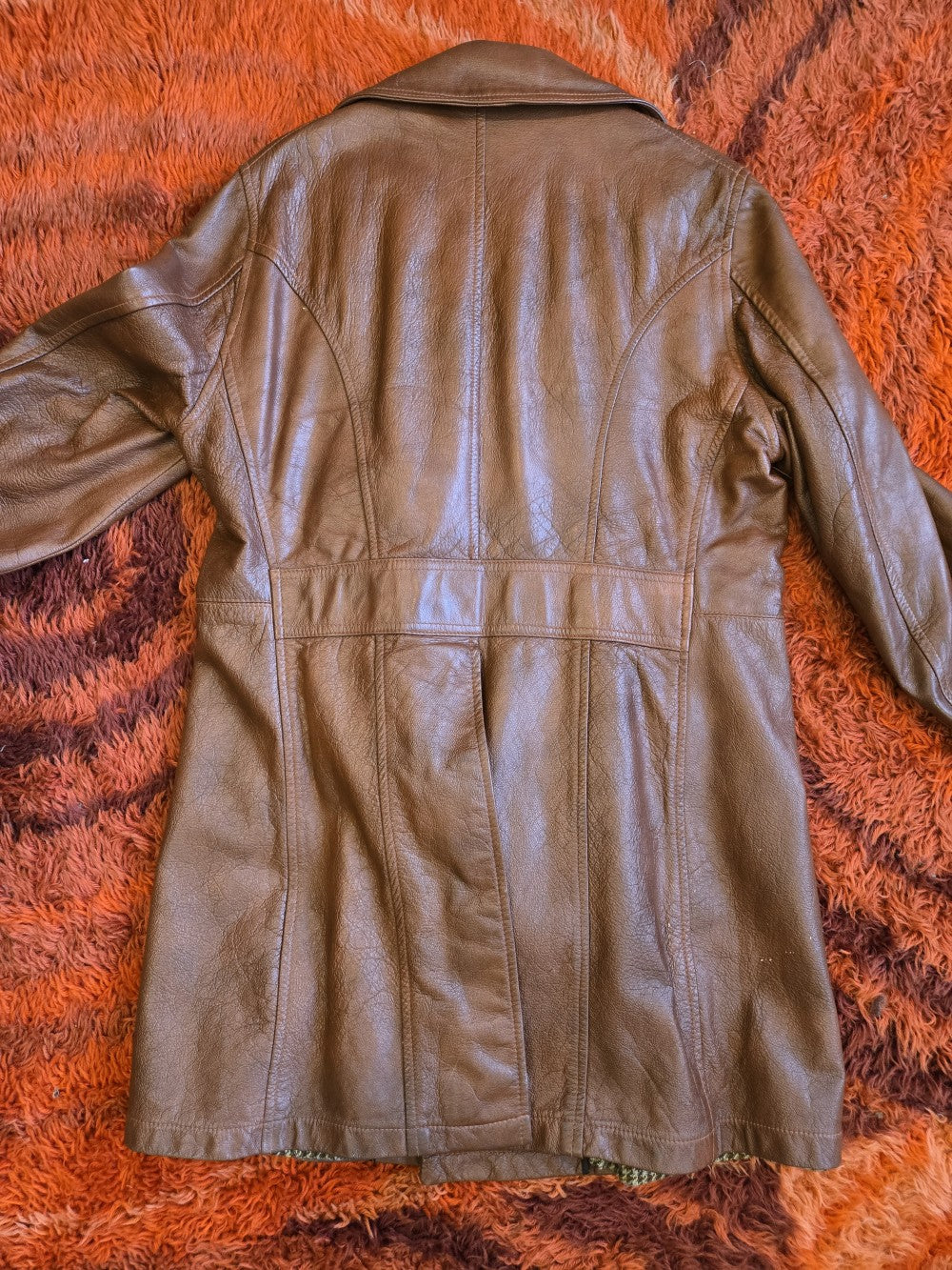 Craft Brown Leather Jacket with wool lining|10523