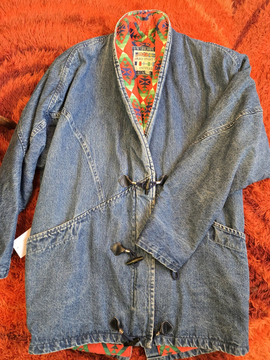 Paris Sport Club Quilted Denim Jacket|10545