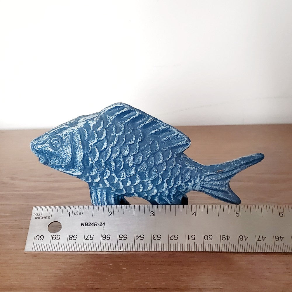 Pair of cast iron koi fish|13734