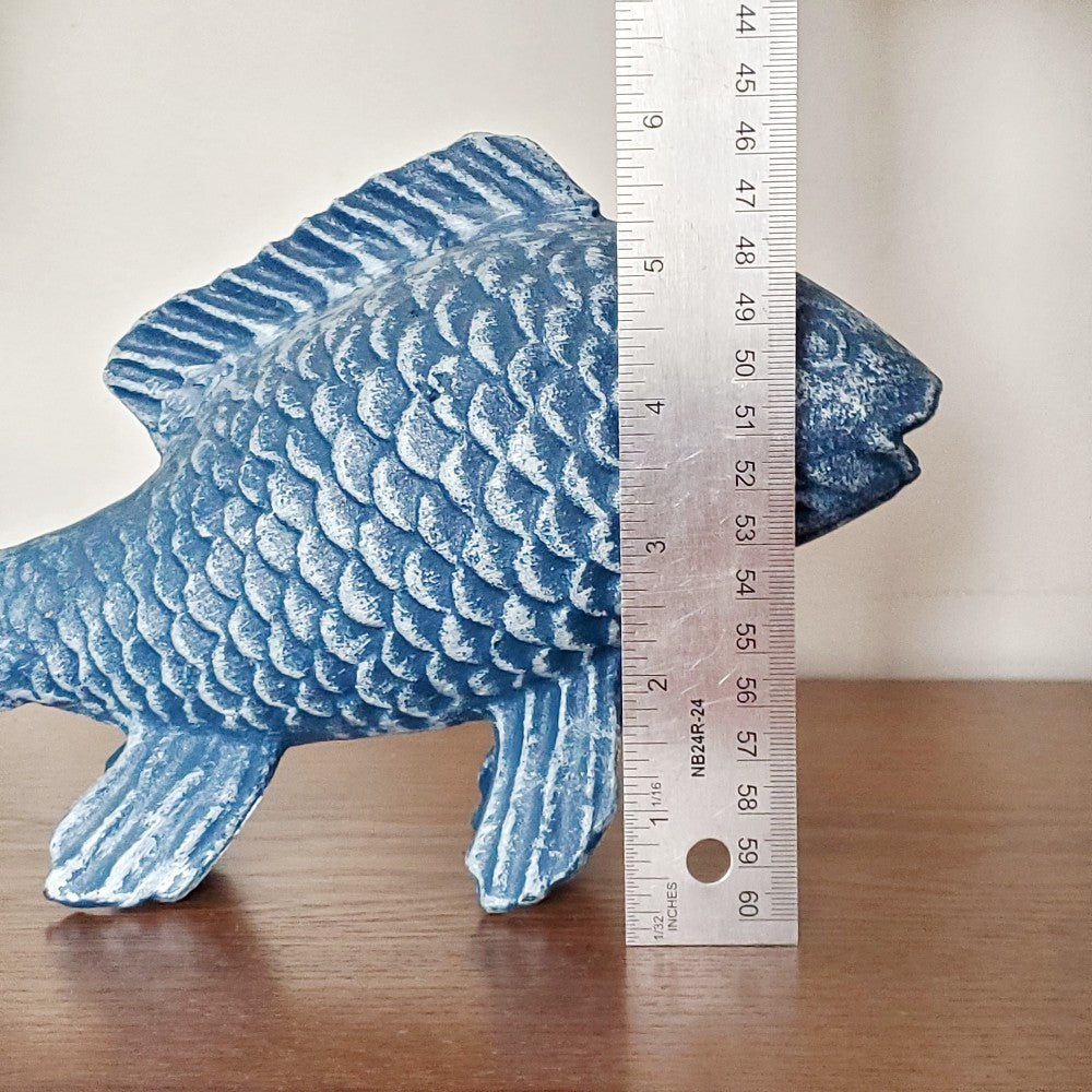 Pair of cast iron koi fish|13733