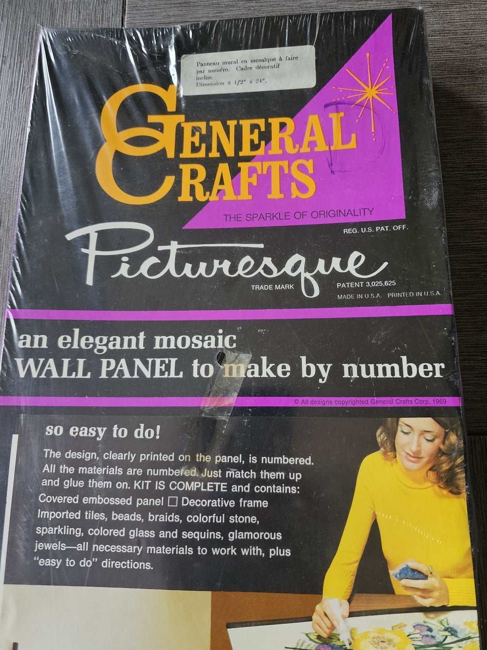 Owl Gravel Art Kit, Vintage New in Box|16487
