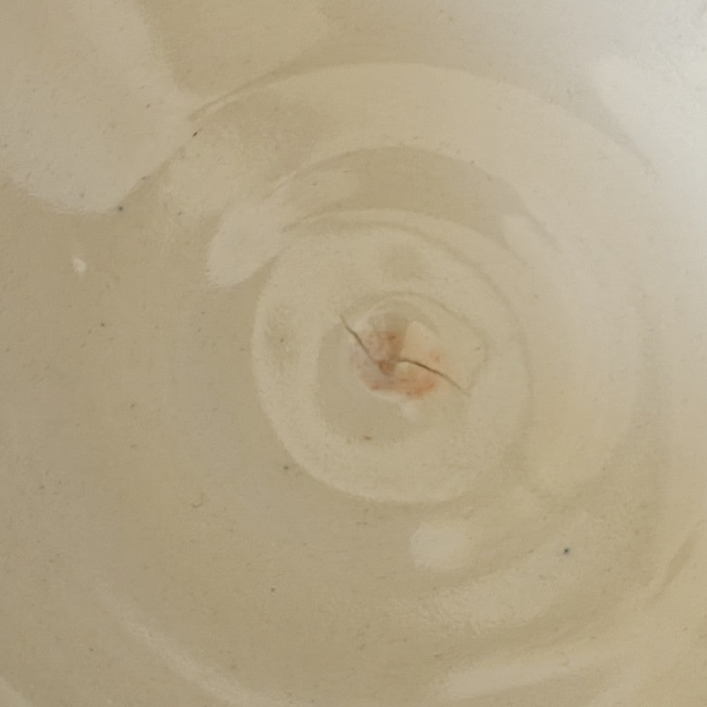 Art pottery lidded box. Pink and blue abstract|10914