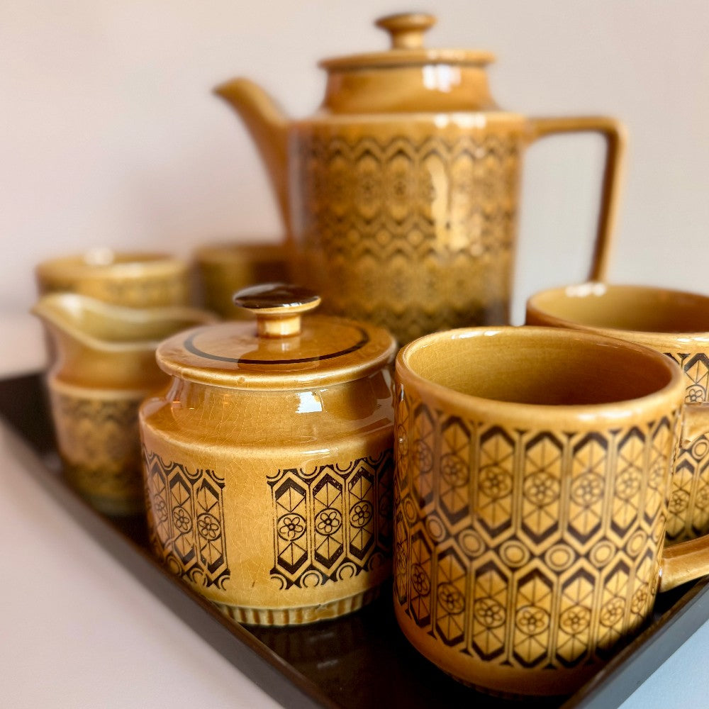 Vintage Japanese stoneware coffee/tea set|12942