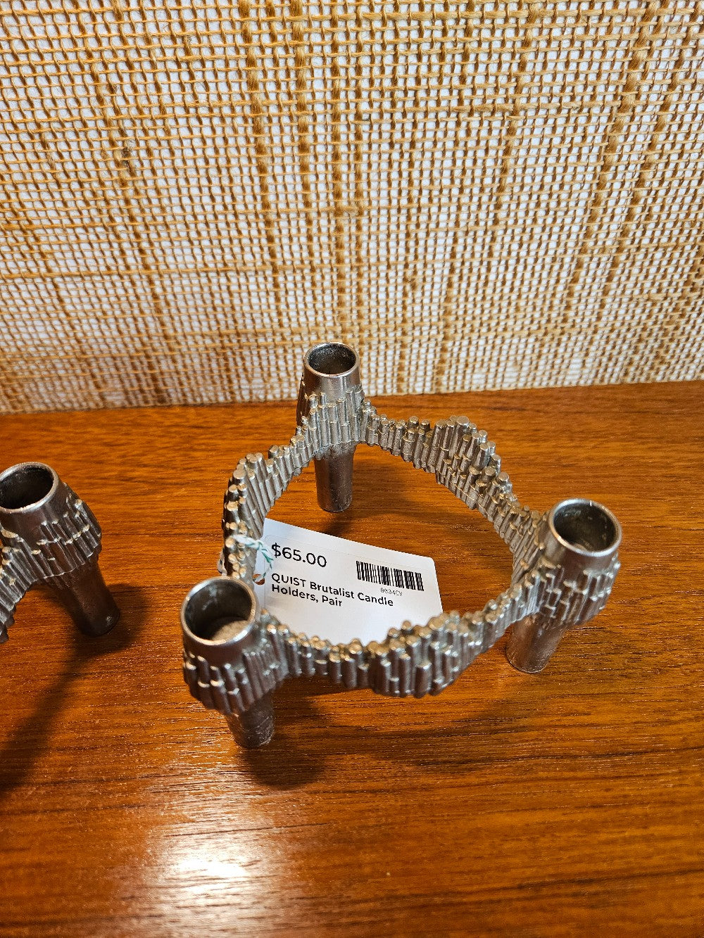 QUIST Brutalist Candle Holders, Pair|12872