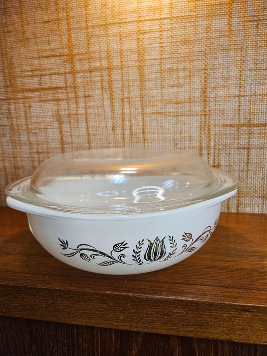 Pyrex Golden Tulip Casserole|12601