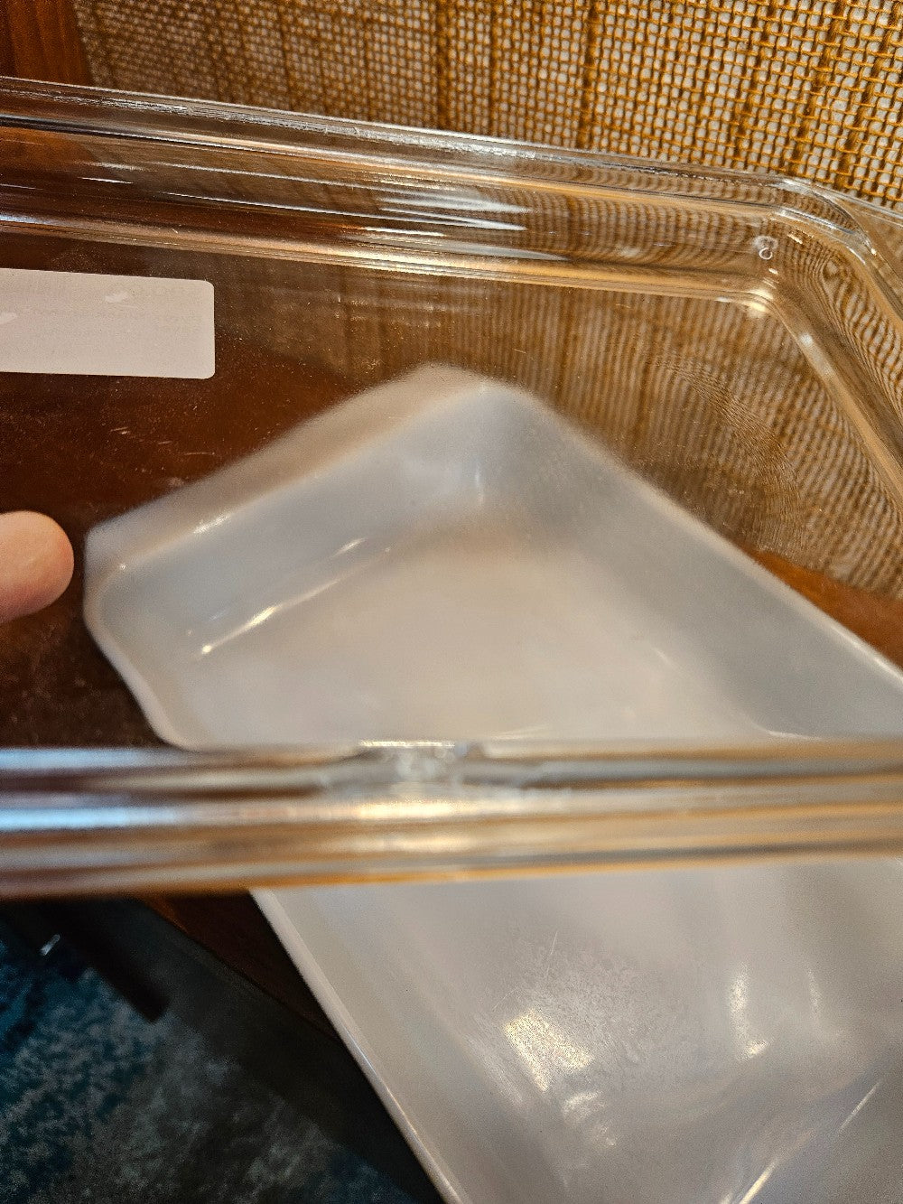 Pyrex Black Snowflake Space Saver|12690